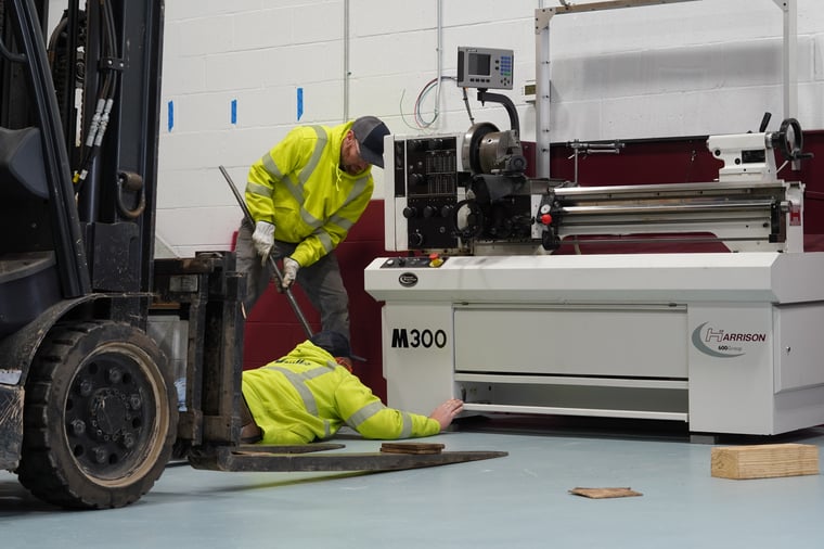 Precision machinery moving and setting