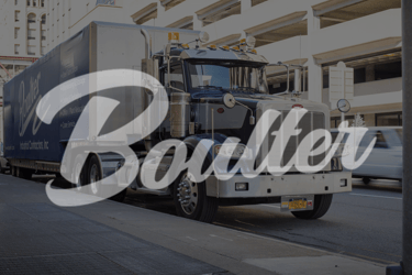 Boulter truck with logo overlay