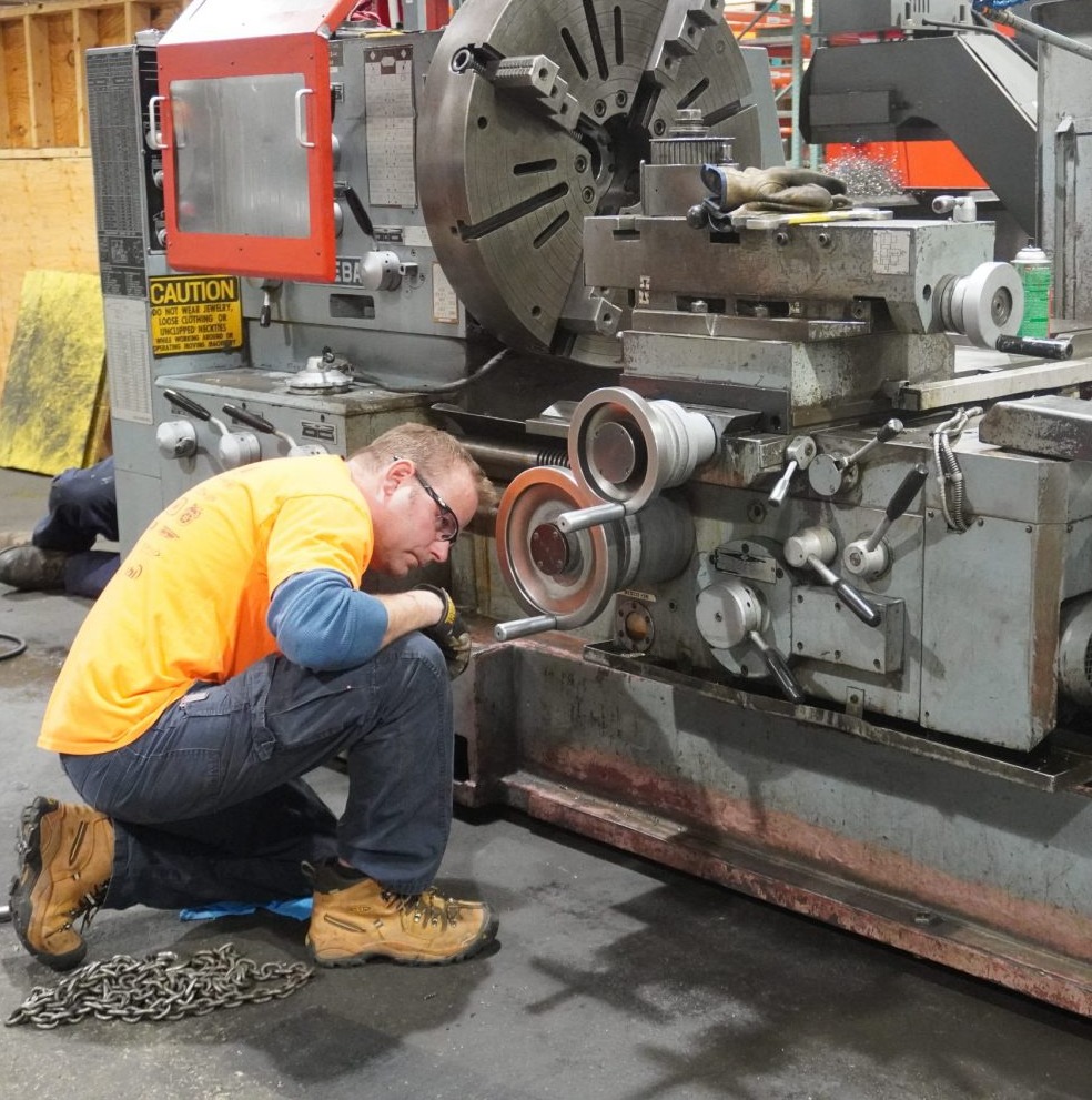 Maintaining operations for heavy machinery in manufacturing plant