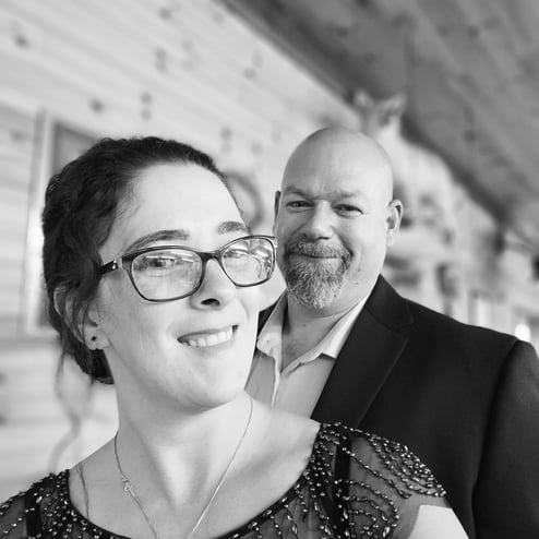 Jeremy Foss with his partner