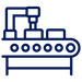 A conveyer belt icon