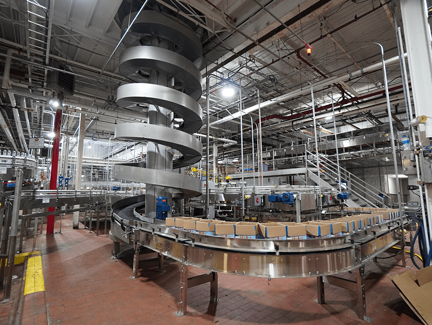 Genesee Brewery bottling line-min