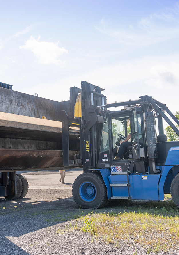 loading with forklift