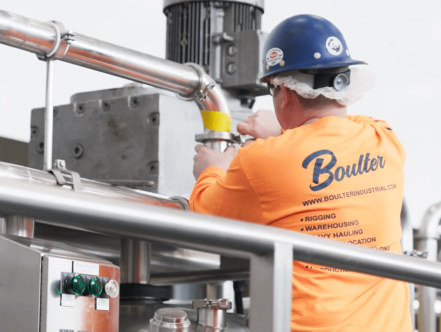Millwright performing preventative maintenance work during scheduled shutdown.