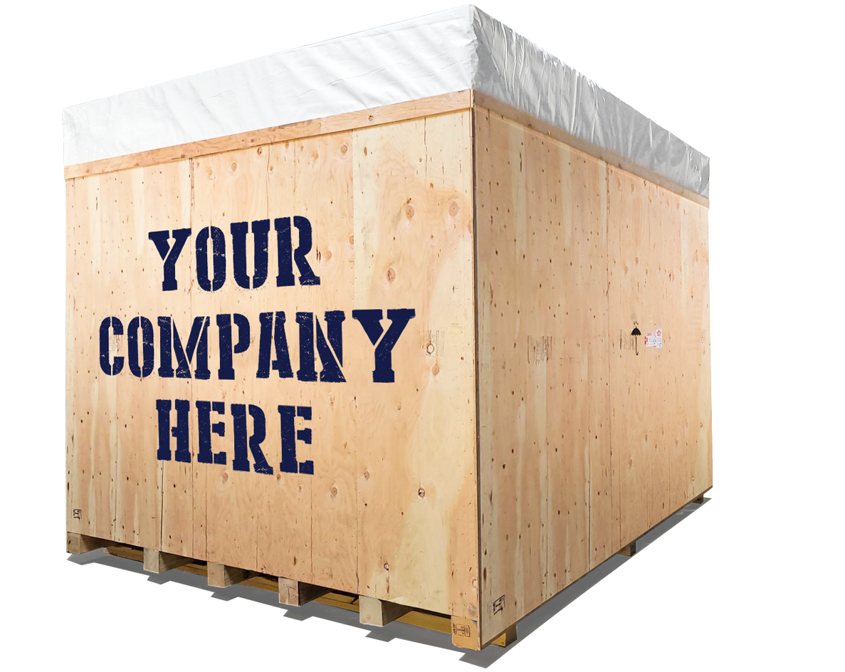  Custom crate prepared for export shipping